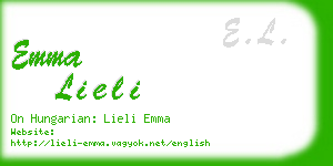 emma lieli business card